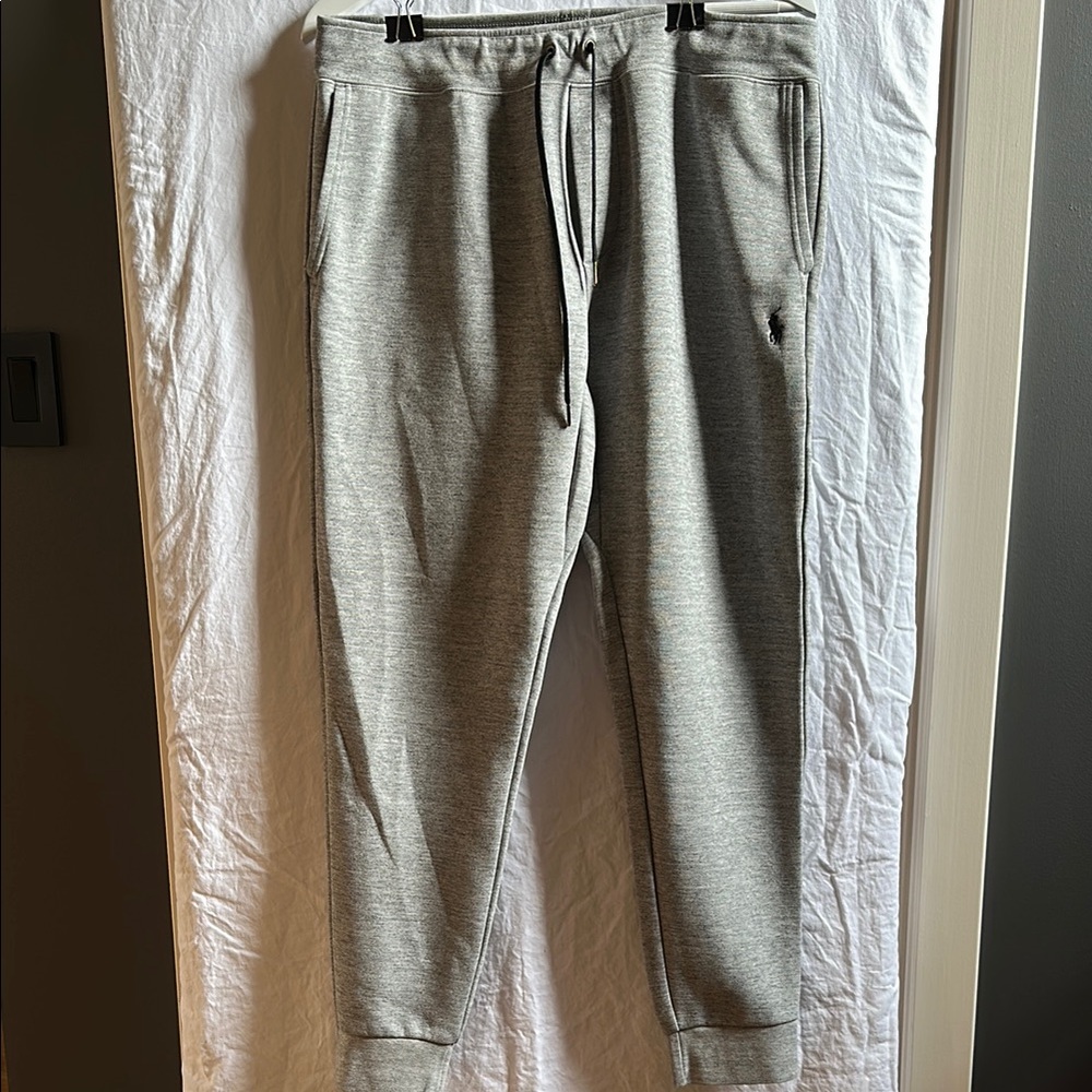Polo by Ralph Lauren Gray Sweatpants with Elastic Waistband
